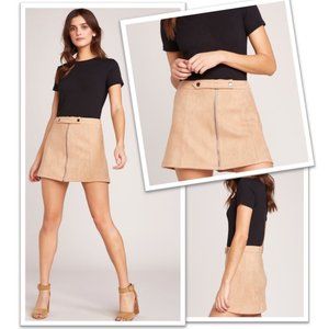 JACK by BB Dakota Lady Crush Faux Suede Skirt NWOT! - Sand/Tan, Size 4